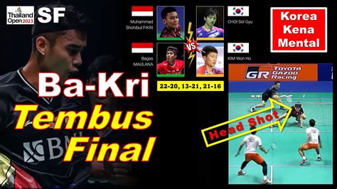 Bagas Fikri Ina Vs Choi Sol Gyu Kim Won Ho Kor Thailand Open