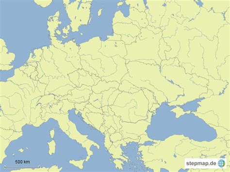 StepMap Stumme Karte Landkarte für Deutschland