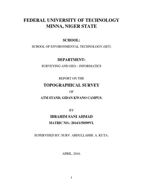 Topographic Survey | PDF | Surveying | Topography