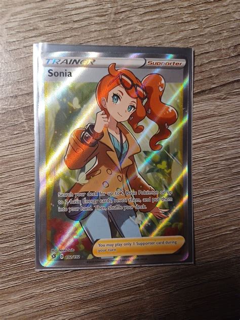 Pokémon Tcg Sonia 192 192 Rebel Clash Holo Full Art Nm Ebay