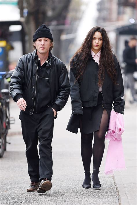 Jeremy Allen White and Rosalía Coordinated in Stylish Black Jackets for ...
