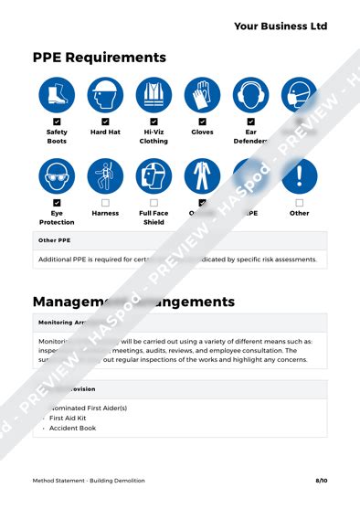 Building Demolition Method Statement Template Haspod