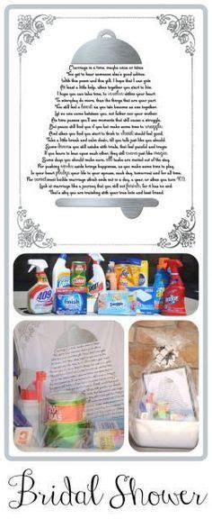 Wedding Shower Cleaning T Basket With Printable Poem Bridal Shower