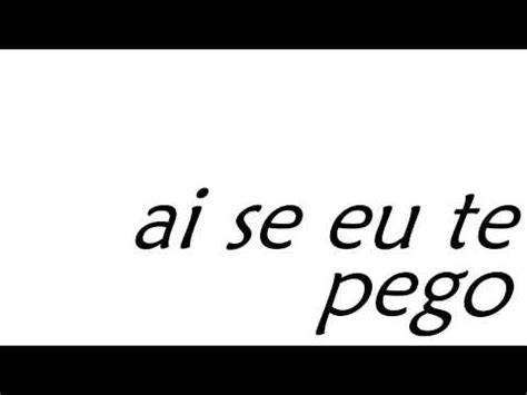 Michel Telo Ai Se Eu Te Pego With Lyrics Youtube