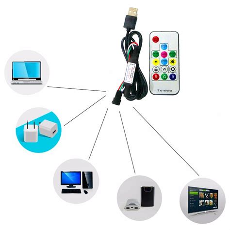 Usb Led Controller Mini Key Rf Key Key Key Grandado