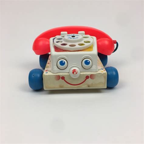 Fisher Price Vintage 1985 Rotary Telephone Toy Phone Moving Etsy