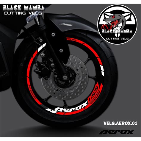 Aerox Rim Cutting Sticker Sticker Lis List Variation Tire Velg Yamaha