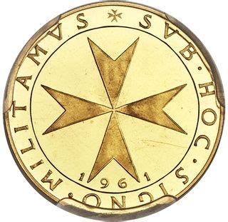 5 Scudi Ernesto Trial Strike Order Of Malta Numista