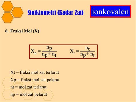 Rumus Fraksi Mol Pengertian Sifat Dan Contoh Soalnya Lengkap