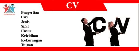 Pengertian CV Visi Kedepan