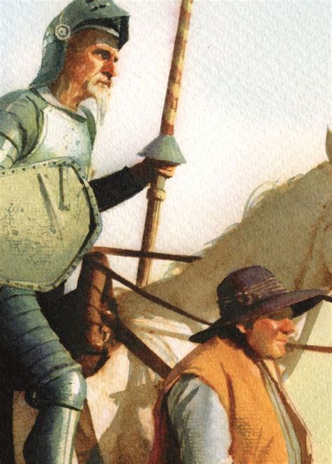 Don Quixote And Sancho Panza Xix Watercolour By Reme Jr Artfinder