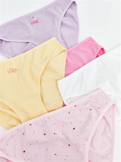 LCW Young Pembe Baskılı Bikini Külot li Paket S Z LSZ LCW