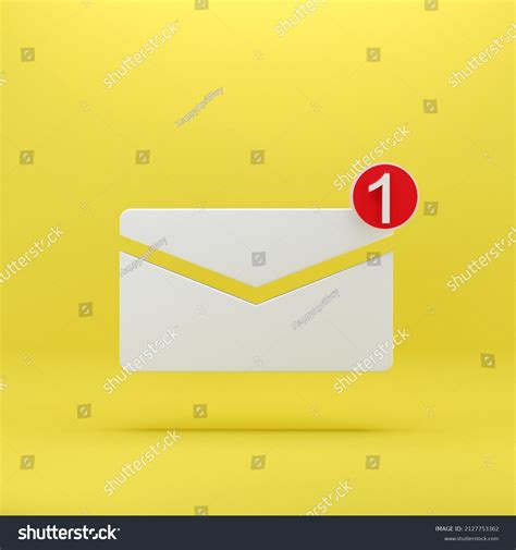 3d Render White Mail Icon Symbol Stock Illustration 2127753362