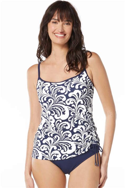 Beach House Swim Sea Spray Bridget Tankini Top Admiral