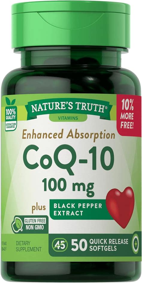 Amazon Nature S Truth Enhanced Absorption Coq Mg Plus Black