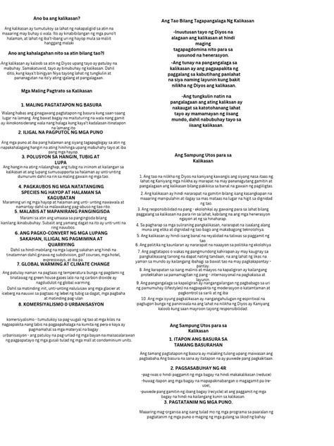 Ano Ba Ang Kalikasan Pdf