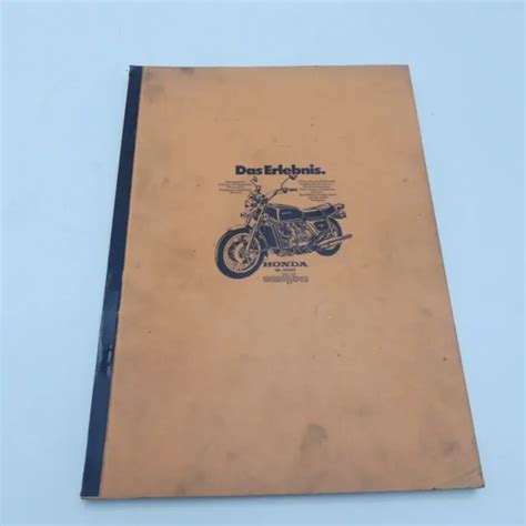 Rare Original Honda Gl Goldwing Manuel D Atelier Instructions De