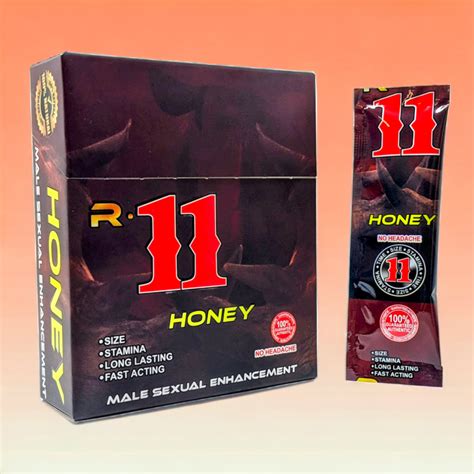 Rhino 11 Male Sexual Enhancement Honey 12ct Display Skygate Wholesale