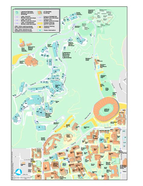 University of California Berkeley Visitor Map - Berkeley California USA • mappery