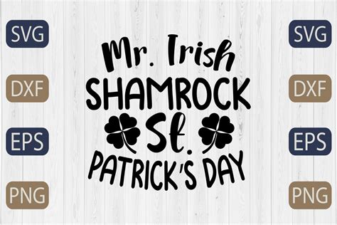 Mr Irish Shamrock St Patricks Day Svg Graphic By Graphicbd