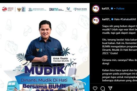 Foto Mudik Gratis Kai Berikut Link Syarat Dan Cara Daftarnya