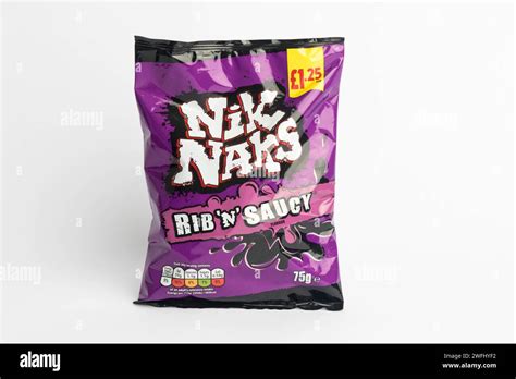 London United Kingdom 29th January 2024 A Packet Of Nik Naks Rib N Saucy British Potato