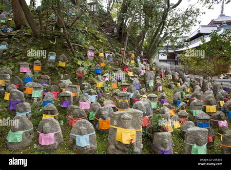 Jizo Statues In Kiyomizu Dera Temple In Higashiyama District Of Kyoto