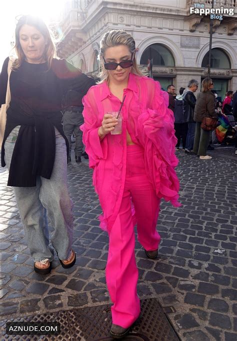 Florence Pugh Sexy Flashes Her Hot Tits During A Photoshoot For