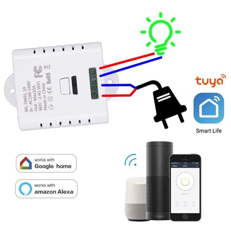 Tuya mini smart switch схема подключения