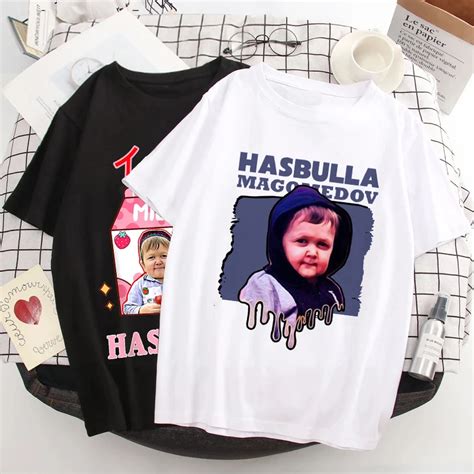 T Shirt Avec Dessin Anim Humoristique De L Quipe Hasbulla Pour Femmes