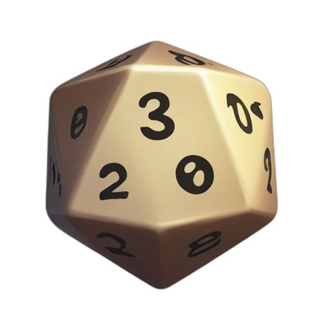 D20 Dice Black With Red Numbers Glowing Ai Emoji Generator