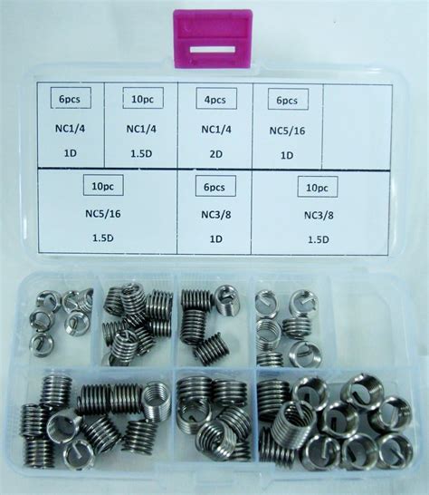 Pcs Unc Helicoil Stainless Steel Thread Repair Inserts Assortment