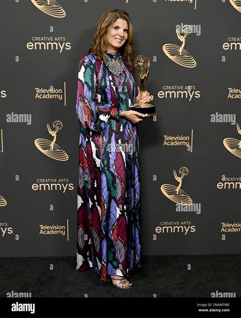 Nora Felder Poses With The Emmy For Outstanding Music Supervision For Stranger Things In The