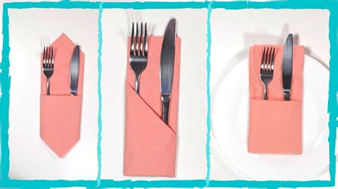 how to fold paper napkins with silverware inside - shapovmusic.com