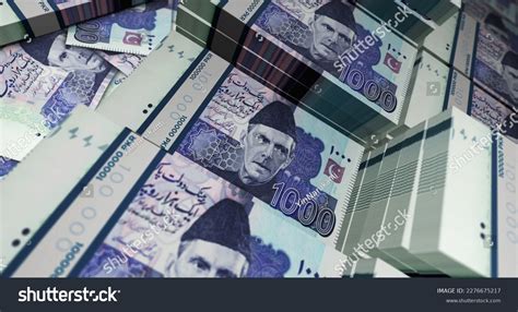 Pakistani Rupee Pkr Banknote Pakistan Stock Illustration