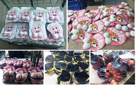 Custom D Boob Ergonomic Mouse Pad Wrist Support Rest Pu Silicone Gel Anime Sexy Girl And Boy