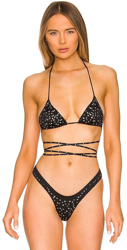 Monica Hansen Beachwear X Revolve Padded Triangle Criss Cross Bikini