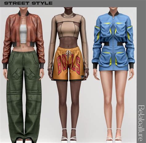 Belaloallure Street Style Cc Collection Belaloallure In Sims