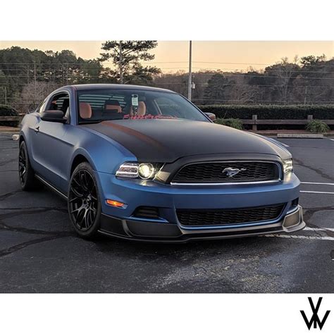 Matte Blue Mustang