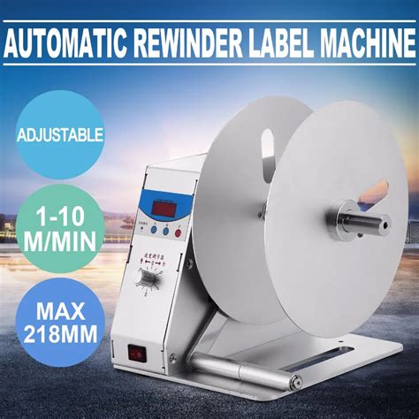 Digital Automatic Label Tags Rewinder Rewinding Machine W Speed