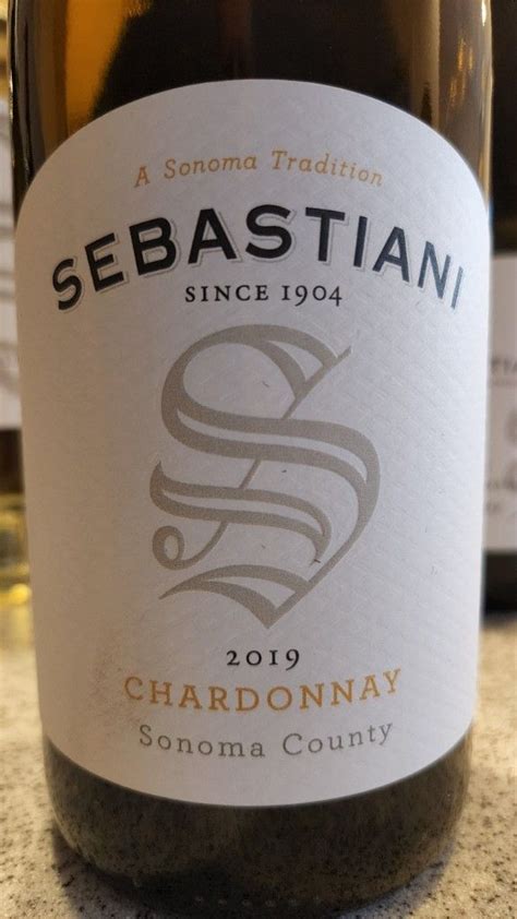 Sebastiani Vineyards Winery Chardonnay Sonoma County Usa