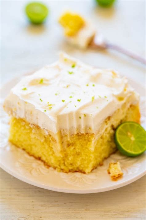 Easy Key Lime Cake Poke Cake Recipe Averie Cooks