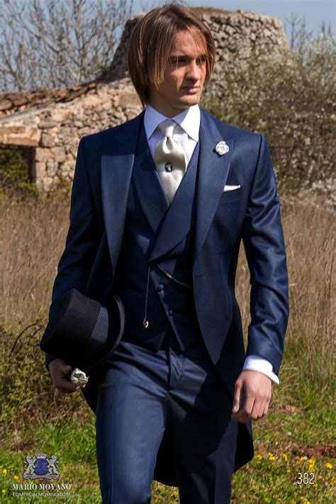 Chaqu De Novio Azul A Medida Elegante Ajuste Slimfit Mario Moyano