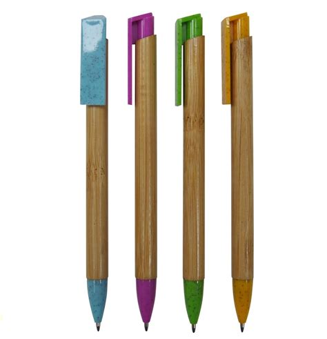 Eco Friendly Recycle Pen With Wheat Straw Parts For Promotion Gift