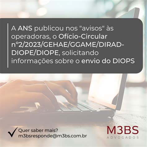 M Bs Advogados A Ans Publicou Nos Avisos S Operadoras O Of Cio