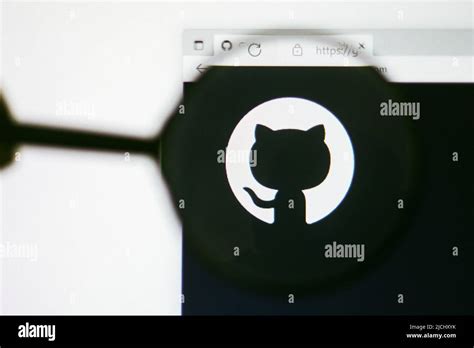 In This Photo Illustration The Homepage Of The Github Website Seen On