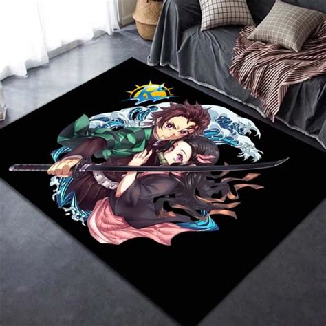 Mbg Tapis Imprim D Demon Slayer Kimetsu Tapis Doux De Chambre