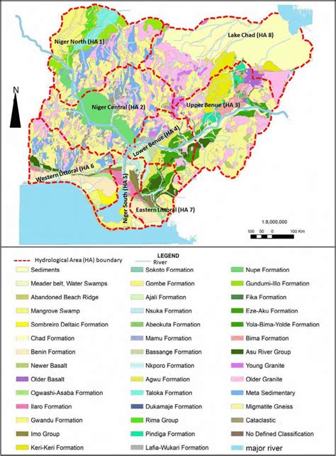 The Comprehensive Hydro Geological Map Of Nigeria Showing Download Scientific Diagram