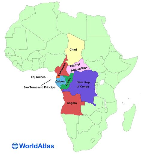 East And Central Africa Map