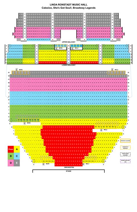 Seating Charts - Tucson Symphony Orchestra